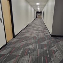 Modern hallway inside the Tree of Life facility